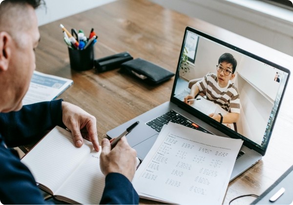 remote tutoring or coaching