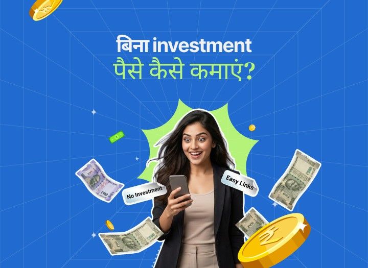बिना investment पैसे कैसे कमाएं?