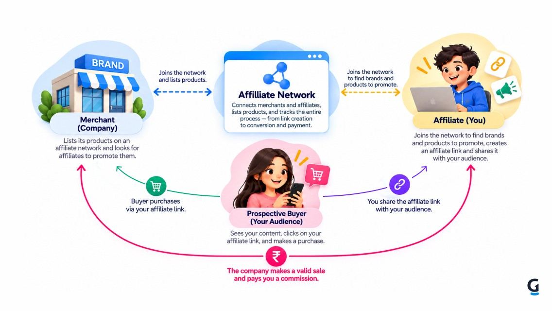 how affiliate marketing works