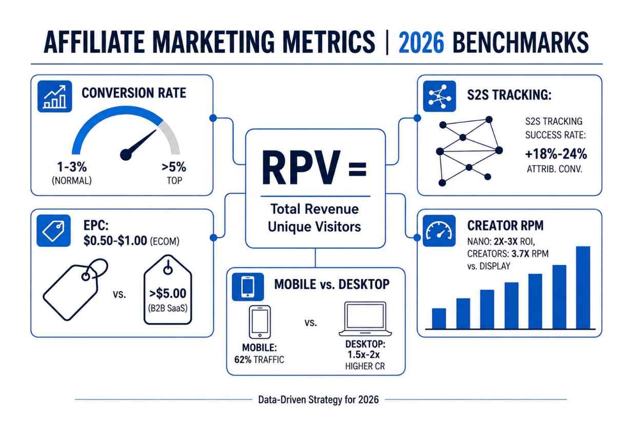 key afiliate marketing metrics